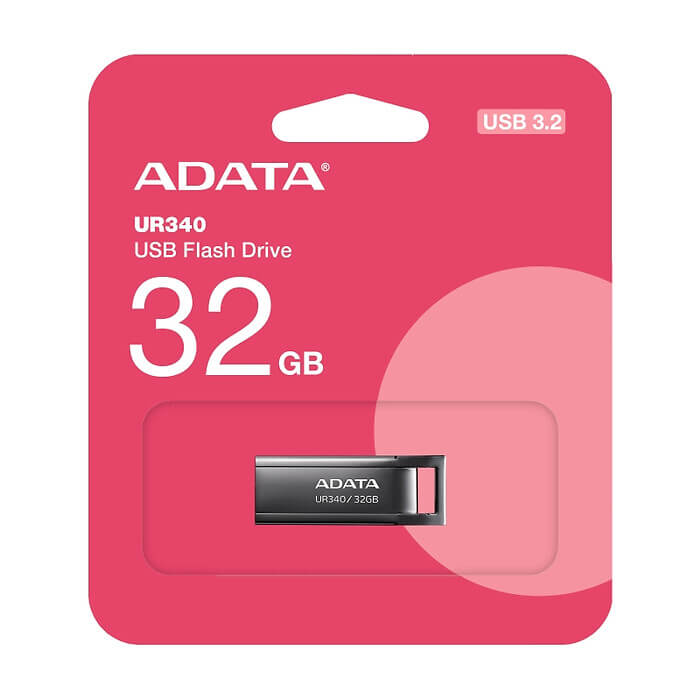 ADATA UR340 32GB USB 3.2 Black ID 74252 на супер цена от GT Computers ADATA UR340 32GB USB 3.2 Black ID 74252 на супер цена