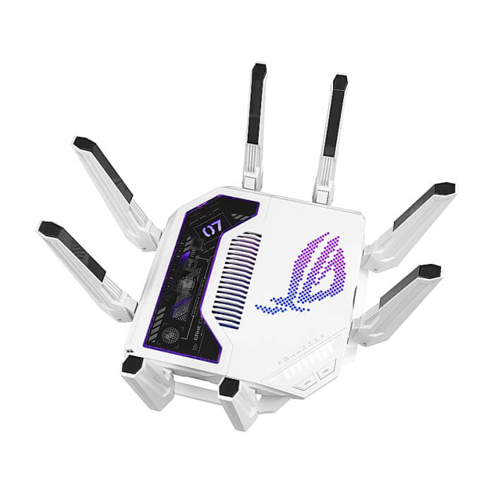 Asus Gaming Rapture GT-BE19000AI, BE19000, Tri-band Gaming Router, WiFi 7, 802.11be, up to 3,500 sq. ft. & 200+ devices, Triple Level Security, Support AiMesh Whole Home Mesh W (тъмнейл - 4)