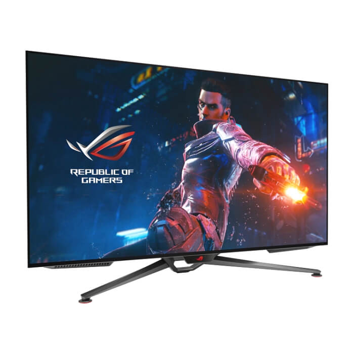Asus ROG Swift OLED PG48UQ gaming monitor, 47.5'' 4K, OLED, 138Hz (overclocked), 0.1 ms (GTG), G-SYNC compatible, anti-glare micro-texture coating, custom heatsink, unifo ID 91049 (тъмнейл - 3)