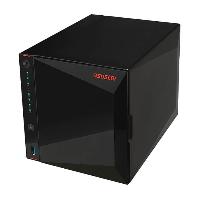 Asustor AS5304T, 4-Bay NAS, Intel Celeron J4105 Quad-Core 1.5 GHz (burst up 2.5 GHz), 4 GB SO-DIMM DDR4, 4x 2.5"/3.5" SATA3 HDD or SSD, 2x 2.5 GbE, 3x USB 3.2 Gen 1 Type (тъмнейл - 5)
