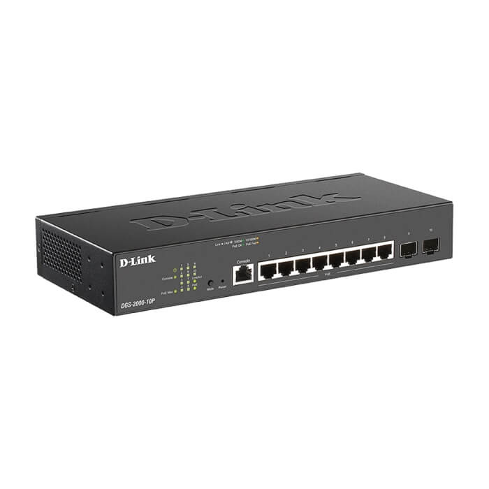 D-Link 8-port Gbit PoE Managed Switch incl. 2x SFP (тъмнейл - 2)