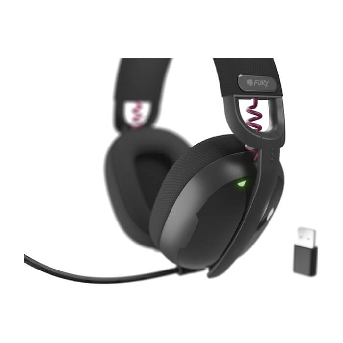 Fury Gaming Headset, Fukiya F6, Wireless With Microphone, Black ID 93014 (тъмнейл - 4)