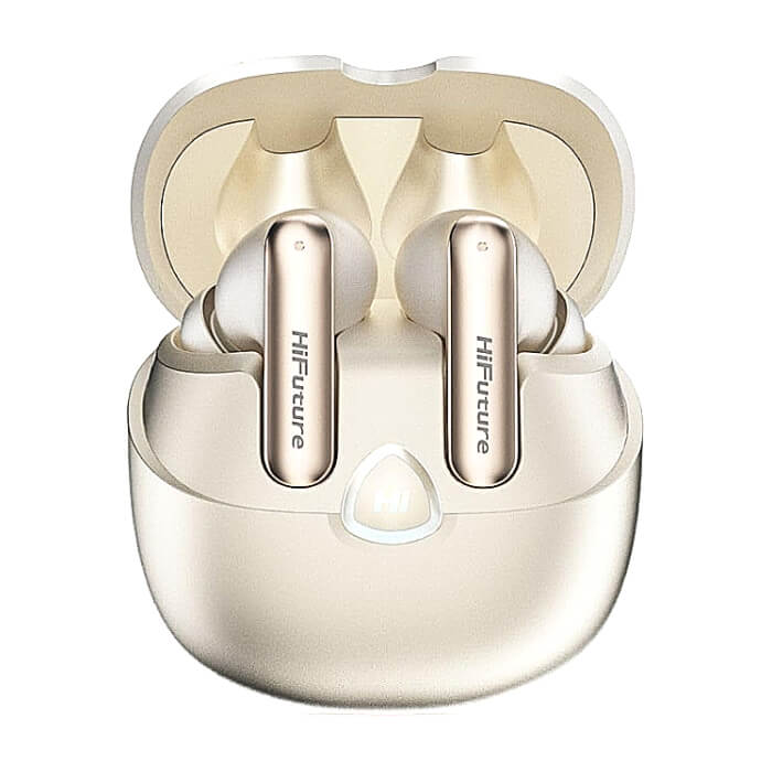 HiFuture SonicAir Champagne Gold, 4MICS ENC, 35 Hours Playtime, Wireless 5.3, 10MM Driver, Soft Bass, Comfort Fit ID 94716 на супер цена