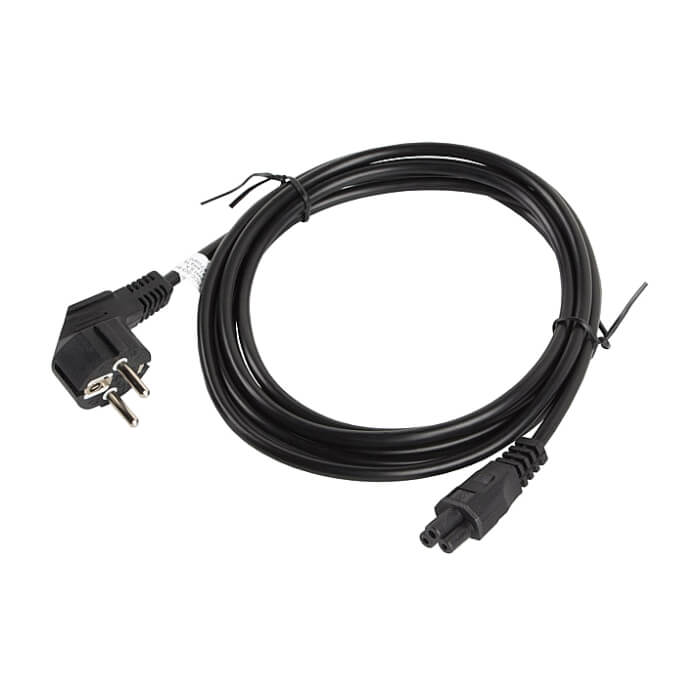 Кабел - Lanberg CEE 7/7 (MICKEY) -> IEC 320 C5 power cord 3m VDE, black ID 72488 (тъмнейл - 2)