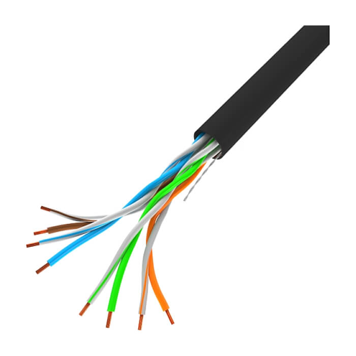 Lanberg LAN cable CAT.5e utp 305m solid cu black fluke ID 87036
