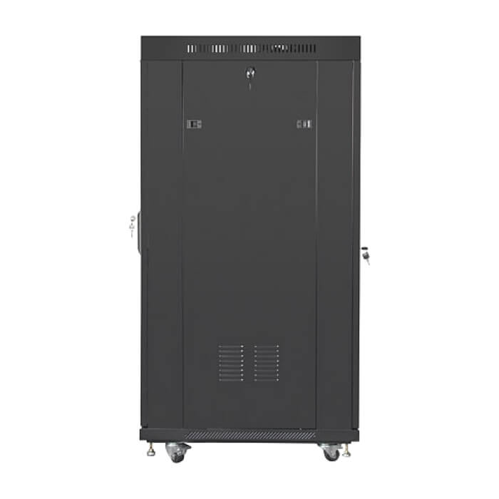 Lanberg rack cabinet 19" free-standing 27U/800x1200 (flat pack) with glass door lcd black ID 87623 (тъмнейл - 5)
