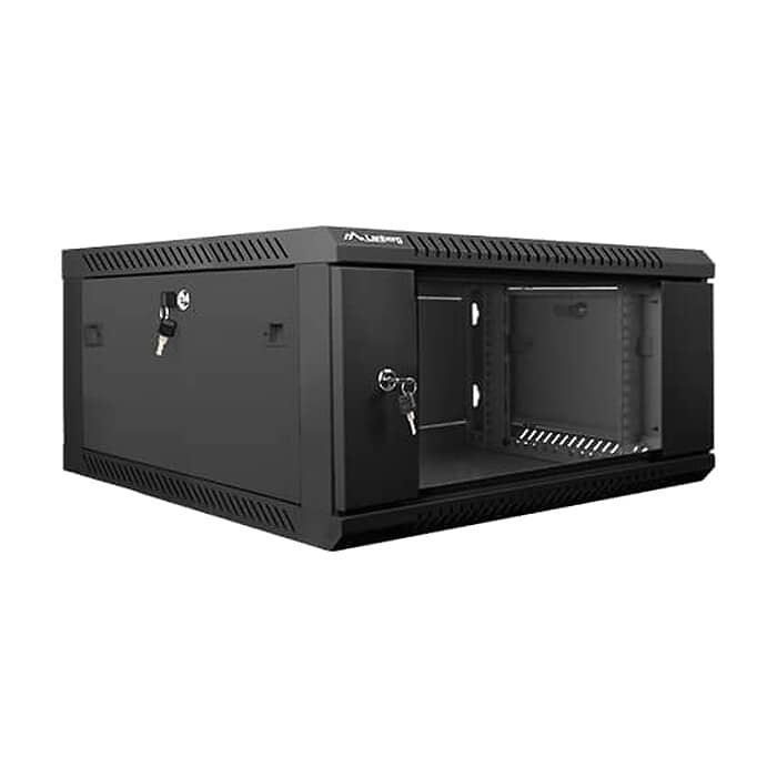 Lanberg rack cabinet 19” wall-mount 4U / 600x600 for self-assembly (flat pack), black ID 71887 (тъмнейл - 2)