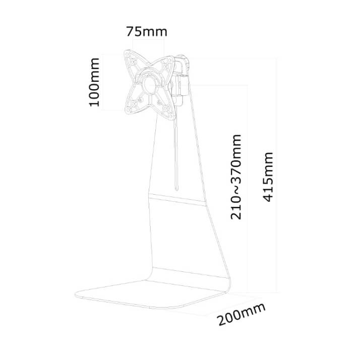 Neomounts by NewStar Flat Screen Desk Mount (stand) ID 66800 (тъмнейл - 4)