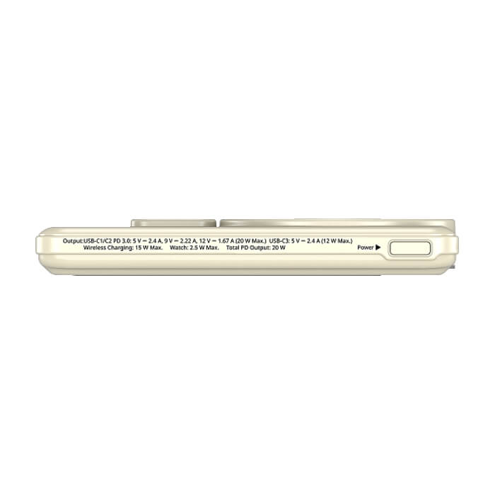 Verbatim Charge 'n' Go 2C Power Bank Magnetic Wireless 5000mAh with 2 USB-C Cables & Stand Gold ID 97027 (тъмнейл - 5)