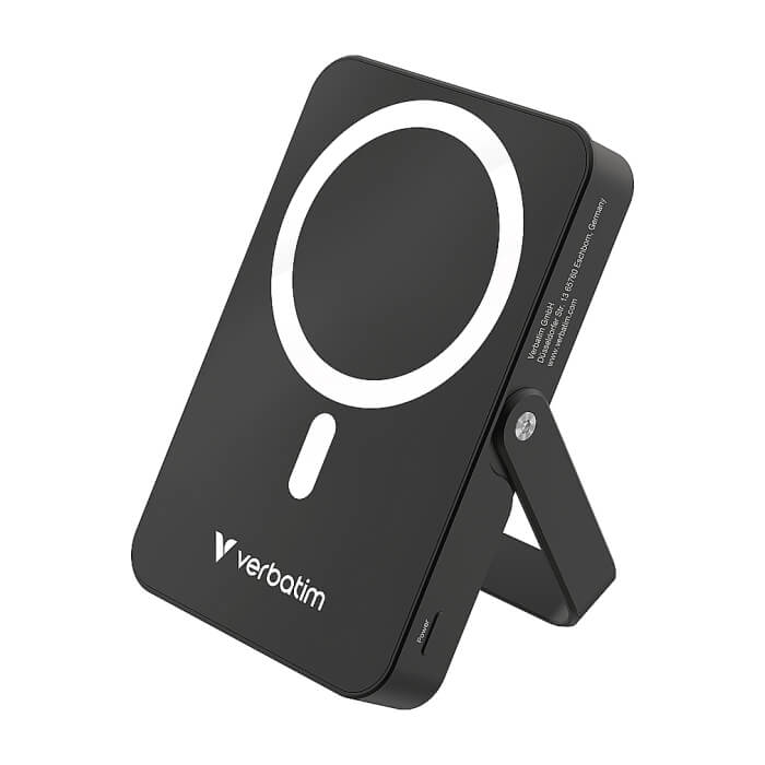 Verbatim Charge 'n' Go Power Bank with Stand Magnetic Wireless 10000mAh Black ID 85389 (тъмнейл - 2)