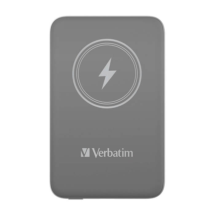 Verbatim MCP-10GY Power Pack 10000 mAh with UBS-C® PD 20W / Magnetic Wireless Charging 15W Grey ID 75110 на супер цена от GT Computers Verbatim MCP-10GY Power Pack 10000 mAh with UBS-C® PD 20W / Magnetic Wireless Charging 15W Grey ID 75110 на супер цена