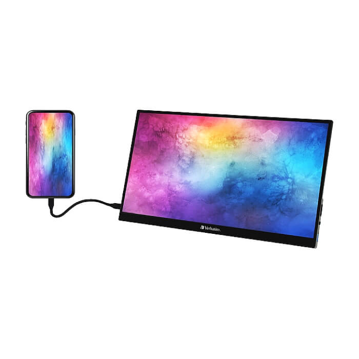 Verbatim PMT-14 Portable Touchscreen Monitor 14" Full HD 1080p Metal Housing ID 64825 (тъмнейл - 3)