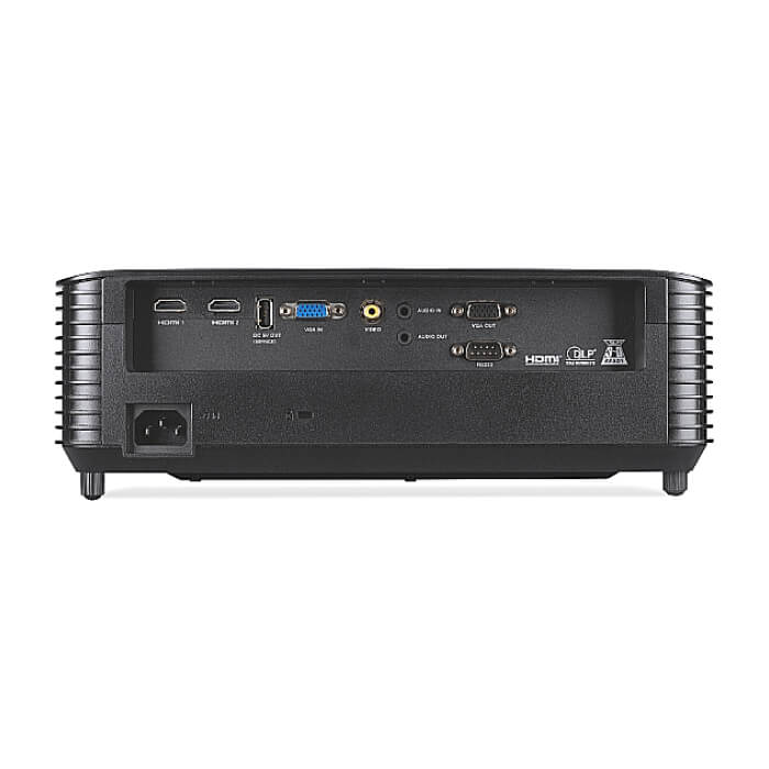 Acer Projector X1328AF, DLP, WXGA(1280x800), Auto Focus, 5000 ANSI Lumens, 20 000:1, 1.3x, 3D ready, VGA in/out, 2xHDMI, RCA, Audio in/out, USB type A (5V/1A), RS232, Lamp life up to 15000h, Auto Keystone, Speaker 1x3W, 2.8kg, Black ID 85757 (тъмнейл - 4)