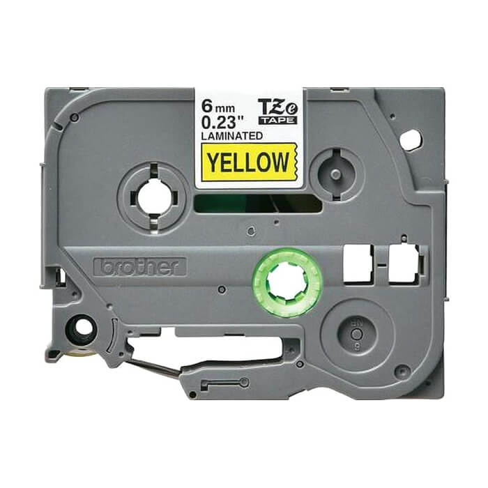 Brother TZe-611 Tape Black on Yellow , Laminated, 6mm - Eco ID 70725 на супер цена