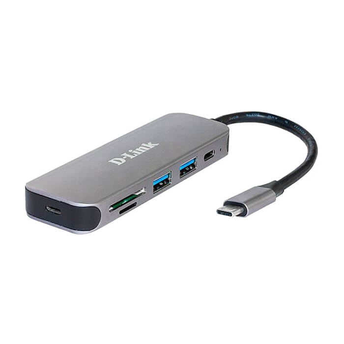 D-Link 5-in-1 USB-C Hub with Card Reader на супер цена от GT Computers D-Link 5-in-1 USB-C Hub with Card Reader на супер цена