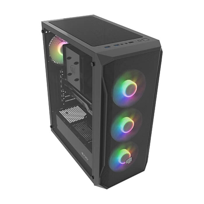 Fury PC Case Shobo SH4F RGB Midi Tower, Window, Black ID 63633 (тъмнейл - 3)