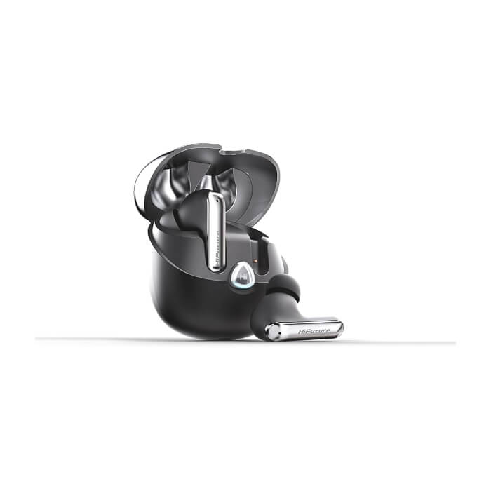 HiFuture SonicAir Black, 4MICS ENC, 35 Hours Playtime, Wireless 5.3, 10MM Driver, Soft Bass, Comfort Fit ID 94718 (тъмнейл - 2)