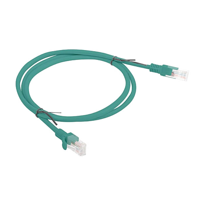 Кабел - Lanberg patch cord CAT.5E 1m, green ID 72285 (тъмнейл - 2)