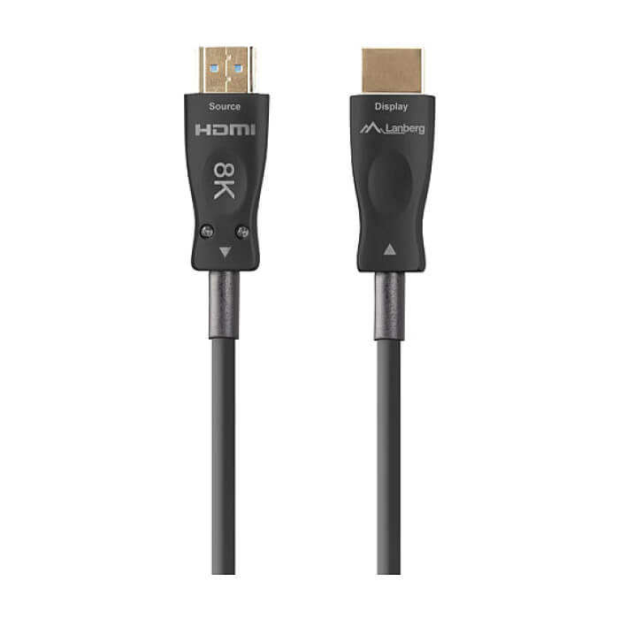 Lanberg HDMI M/M v2.1 cable 40m optical black aoc ID 86817 на супер цена от GT Computers Lanberg HDMI M/M v2.1 cable 40m optical black aoc ID 86817 на супер цена