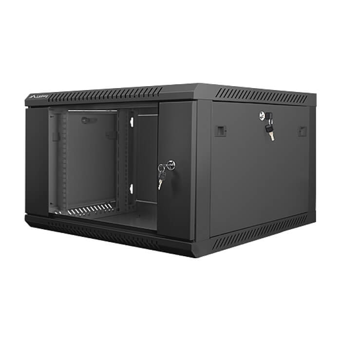 Lanberg rack cabinet 19” wall-mount 6U / 600x600 for self-assembly (flat pack), black ID 71885 (тъмнейл - 3)