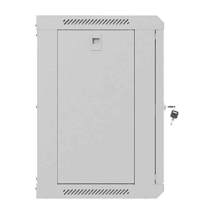 Lanberg rack cabinet 19" wall-mount 9U/540x350 (flat pack) with glass door grey ID 87597 (тъмнейл - 4)