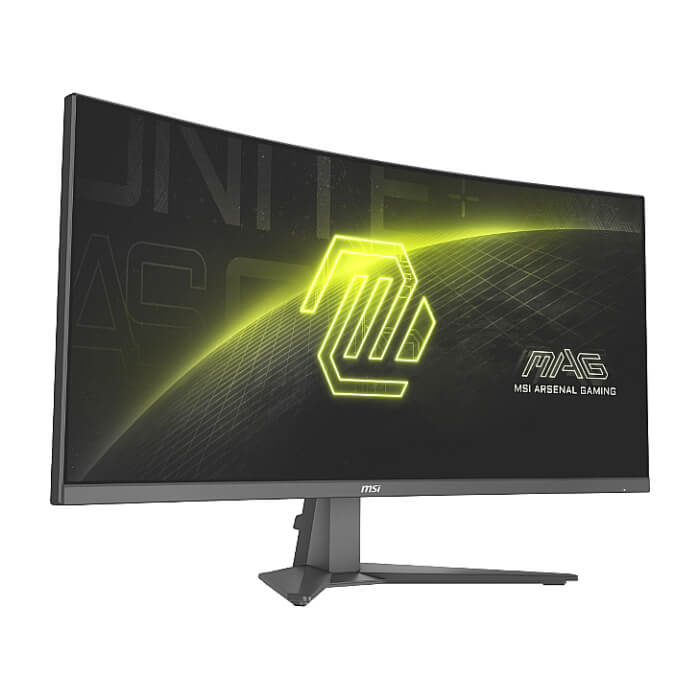 MSI MAG 346CQ, 34”, 1ms, 180Hz, Rapid VA, 3440 x 1440 (UWQHD), 21:9, CURVE 1500R, AMD FreeSync Premium, 75% DCI-P3, AG, HDR Ready, 300 nits, 4000:1, DCR 100M:1, DP(1.4a), 2xHDMI ID 93773 (тъмнейл - 5)