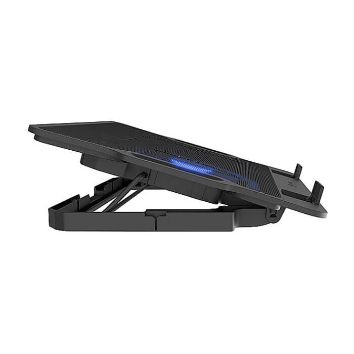 Natec Laptop Cooling pad Dipper 2 12,1-17,3'' Fan, LED Light, 2 USB ID 80602 (тъмнейл - 4)