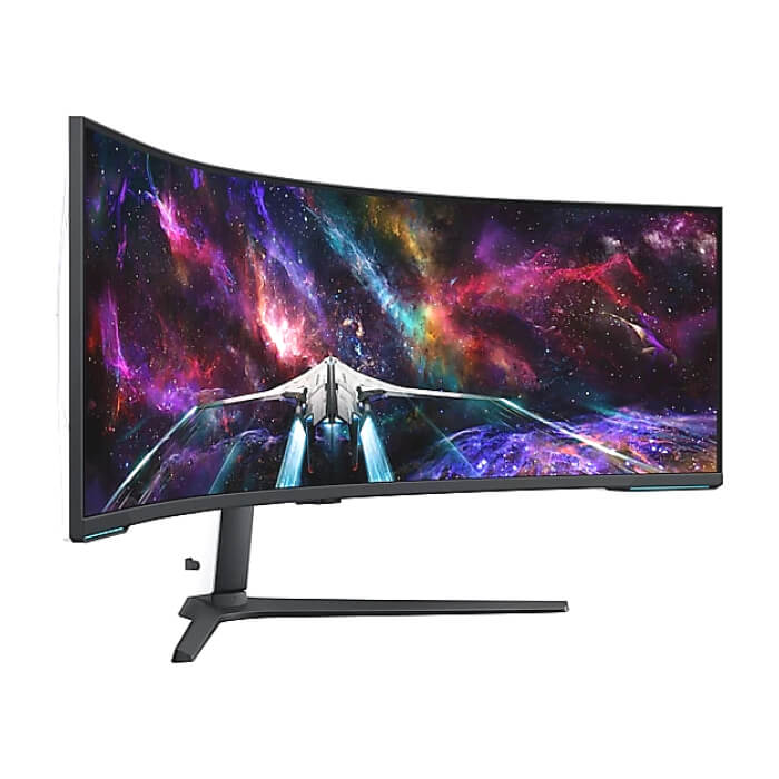 Samsung LS57CG952, 57" Odyssey Neo G95NC 57" Quantum Mini-LED Dual UHD, 7680x2160, 240Hz 1ms, HDMI, USB Hub, White/Black ID 64827 (тъмнейл - 3)