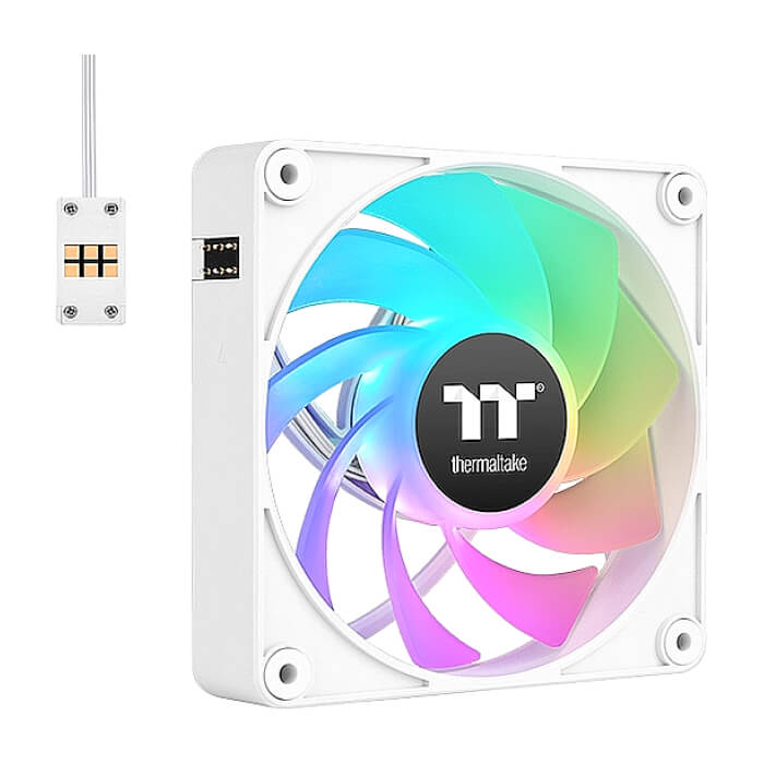 Thermaltake CT140 EX Reverse ARGB Sync PC Cooling Fan 3 Pack Magnetic Connect White ID 89342 (тъмнейл - 3)