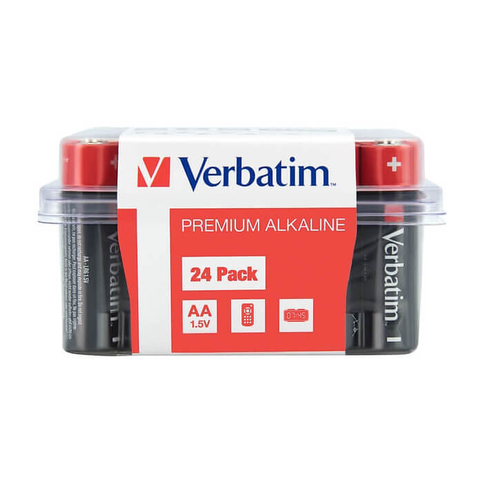 Verbatim ALKALINE BATTERY AA 24 PACK (BOX)