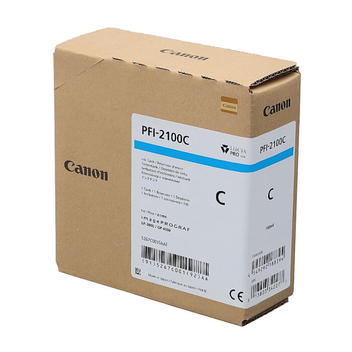 Canon PFI-2100, Cyan ID 70477 (тъмнейл - 2)