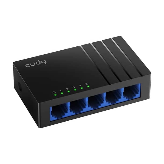 Cudy GS105D 5-Port Gigabit Desktop Switch, 5 10/100/1000M RJ45 Ports, Desktop Plastic Case (тъмнейл - 3)