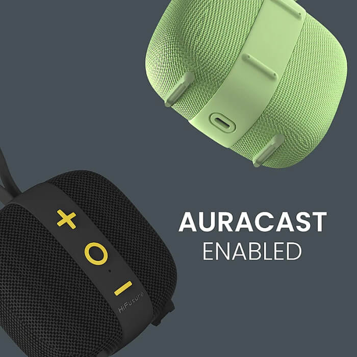 HiFuture LINO S Green, Bluetooth 5.4, IPX7 Waterproof, 12W Output, Pair to Play (TWS Mode), Up to 10 Hours Playtime, Support Auracast (Up to 100 units pair), Built-in Powerful DSP ID 94776 (тъмнейл - 3)