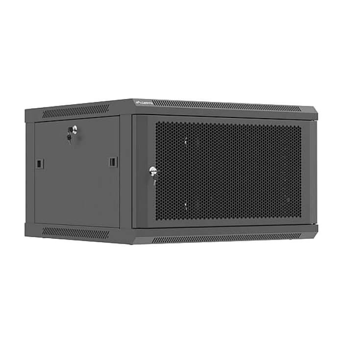 Lanberg rack cabinet 19" wall-mount 6U / 600x600 for self-assembly (flat pack), black ID 92941 (тъмнейл - 3)