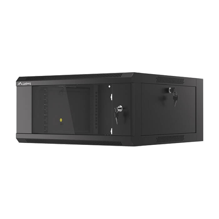 Lanberg rack cabinet 19" wall-mounted 4U 600 fast assembly (flat pack) black ID 87590 (тъмнейл - 4)