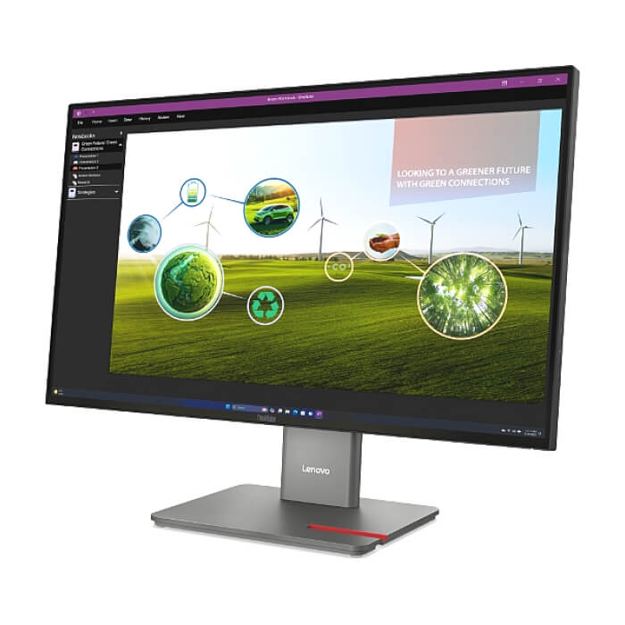 Lenovo ThinkVision P27q-40 27" IPS, WLED, 2560x1440, 16:9, 4ms, 24Hz - 120Hz, 350 cd/m2, 1500:1, HDMI, DP, 3x USB-A , 1x USB-C, 1x USB-B, Tilt, Swivel, Pivot, Height Adjust St ID 93195 (тъмнейл - 2)