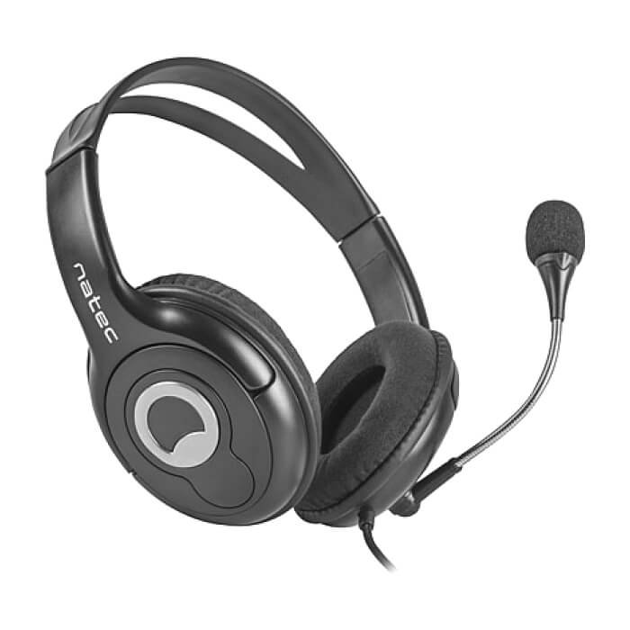 Natec Headset Bear 2 With Microphone Black ID 66427 (тъмнейл - 3)