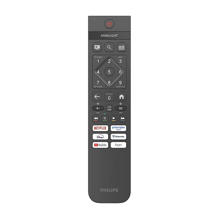 Philips 43PUS8001/12, 43" 4K UHD LED, 3840 x 2160p, 60Hz, 3 sided Ambilight, DVB-T/T2/T2-HD/C/S/S2, CL+2.0, Perfect Pixel UHD, HDR10, HLG, Titan OS, Dolby Atmos, 3*HDMI, 2*USB, 802.11ac, BT 5.2, Easy Link 3.0, 20W RMS, Black (тъмнейл - 2)