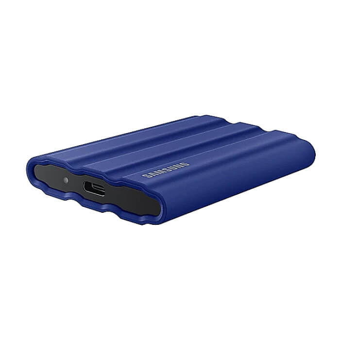 Samsung Portable NVME SSD T7 Shield 1TB , USB 3.2 Gen2, Rugged, IP65, Read 1050 MB/s Write 1000 MB/s, Blue ID 73406 (тъмнейл - 4)