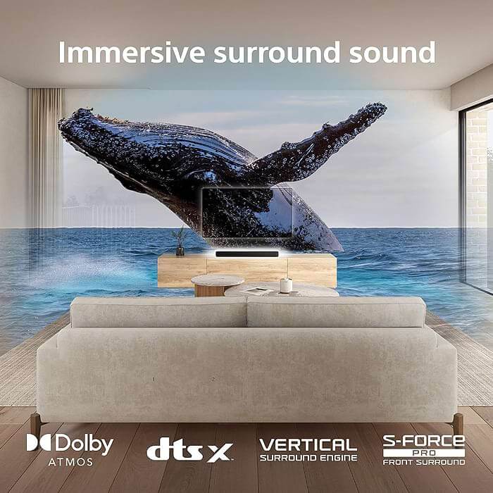 Sony HT-S2000, Dolby Atmos/DTS:X 3.1ch Soundbar, black (тъмнейл - 2)
