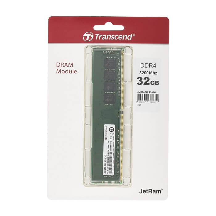 Transcend 32GB JM DDR4 3200Mhz U-DIMM 2Rx8 2Gx8 CL22 1.2V ID 63928 (тъмнейл - 2)