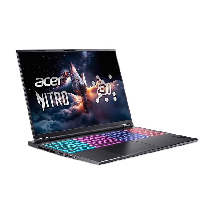 Acer Nitro 16S AI, AN16S-61-R28Q , AMD Ryzen AI 9 365 (up to 5.0Ghz, 24MB), 16" WQXGA (2560x1600)IPS 180Hz, 16GB, 1024GB, GeForce RTX 5070 8GB GDDR7, WiFi 6E, BT 5.3, No Os, Black + Acer Nitro KG240YP0bi, 23.8'' (тъмнейл - 3)