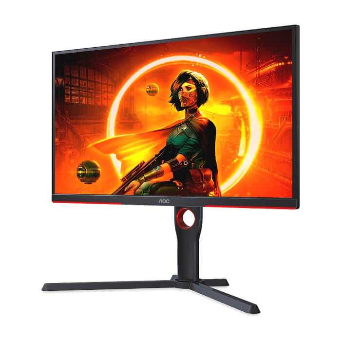 AOC 25G3ZM/BK, 24.5" VA WLED, 1920x1080@240Hz, 1ms GtG, 0.5ms MPRT, 300cd m/2, 3000:1, 80M:1 DCR, AdaptiveSync, FlickerFree, Low Blue Light, Tilt, Height Adjust, Pivot, Swivel, 2xHDMI, DP, USB hub ID 65402 (тъмнейл - 2)