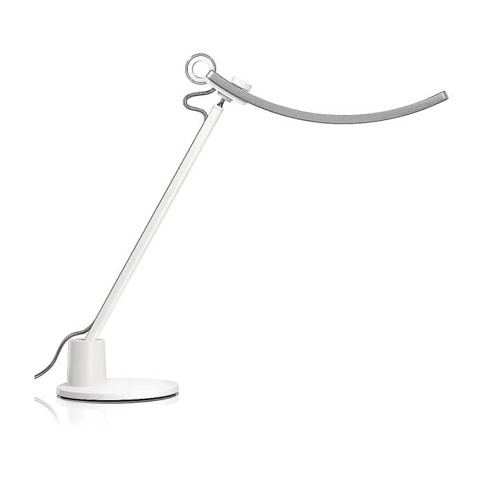 BenQ (CW+WW) Table WiT Genie e-Reading lamp Light Source Dual Color LED, Color Rendering Index >95, Center Illuminance 1600 lux (Height 45cm), Color Temperature 2700K ~ 5700K, Lighting Coverage (At 500 Lux) 90cm (width), Aluminum alloy, SILVER ID 66630 на супер цена