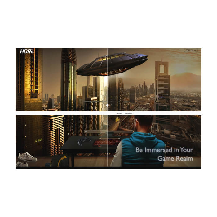 BenQ EX2780Q, 27", IPS, HDRi, 144Hz, 5ms, 2560x1440 2K, Black eQualizer, Color Vibrance, FreeSync, Flicker-free, B.I.+, Smart focus, Super Resol., 95% DCI-P3, 1000:1, 20M:1, 1 ID 65307 (тъмнейл - 5)