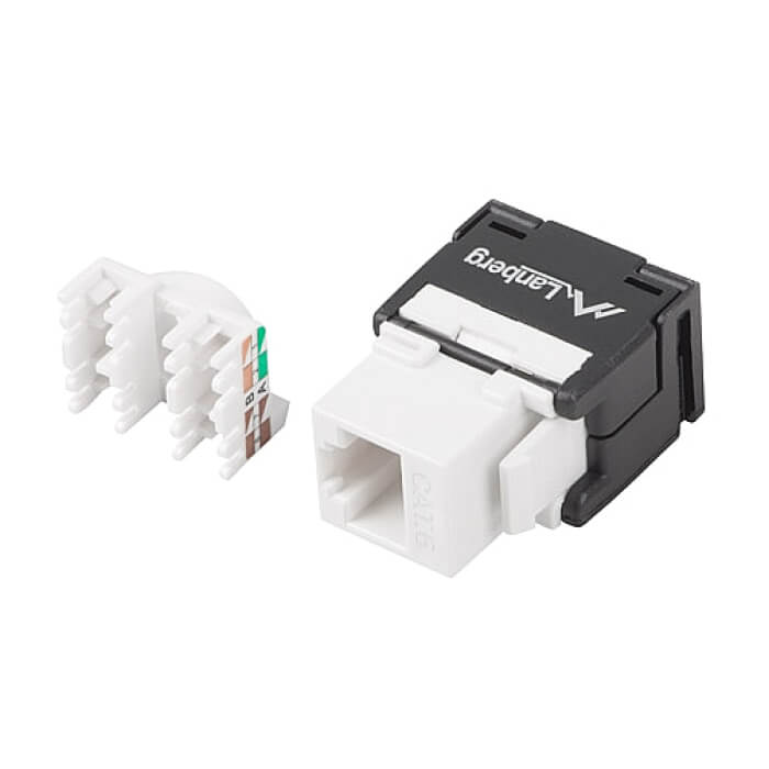 Lanberg keystone toolless module RJ45 180° UTP CAT.6 ID 72028 на супер цена от GT Computers Lanberg keystone toolless module RJ45 180° UTP CAT.6 ID 72028 на супер цена