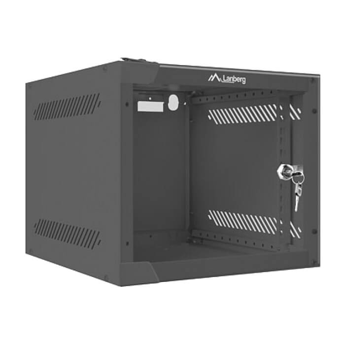 Lanberg rack cabinet 10” wall-mount 4U / 280x310 for self-assembly (flat pack), black ID 71863 (тъмнейл - 2)