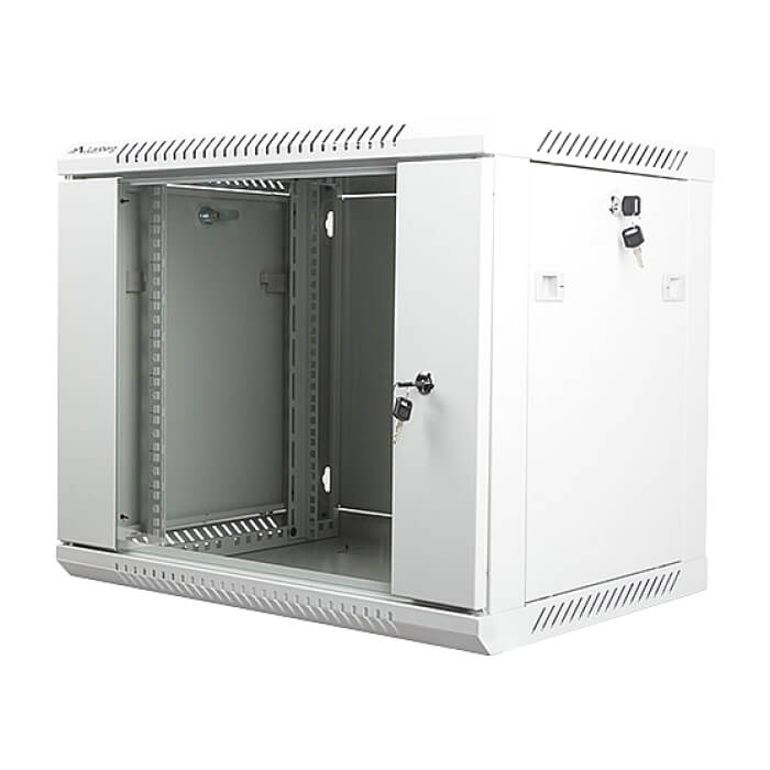 Lanberg rack cabinet 19” wall-mount 9U / 600x450 for self-assembly (flat pack), grey ID 71898 (тъмнейл - 3)