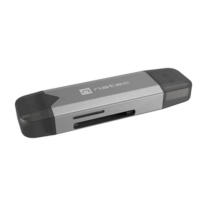 Natec Scarab 3 USB-C/USB-A 3.2 Gen.1 SD/Micro SD Card reader ID 98299 (тъмнейл - 3)