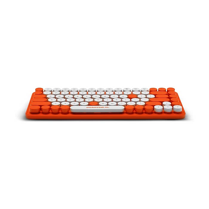 PackardBell The Dot Combo, PBA 600, BT Keyboard and mouse, Ergonomic Slim Design, Quiet Keys, US layout, Orange (тъмнейл - 5)